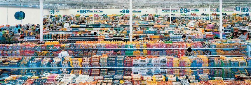 Supermarket 99 Cent. Fotografía de Andreas Gursky